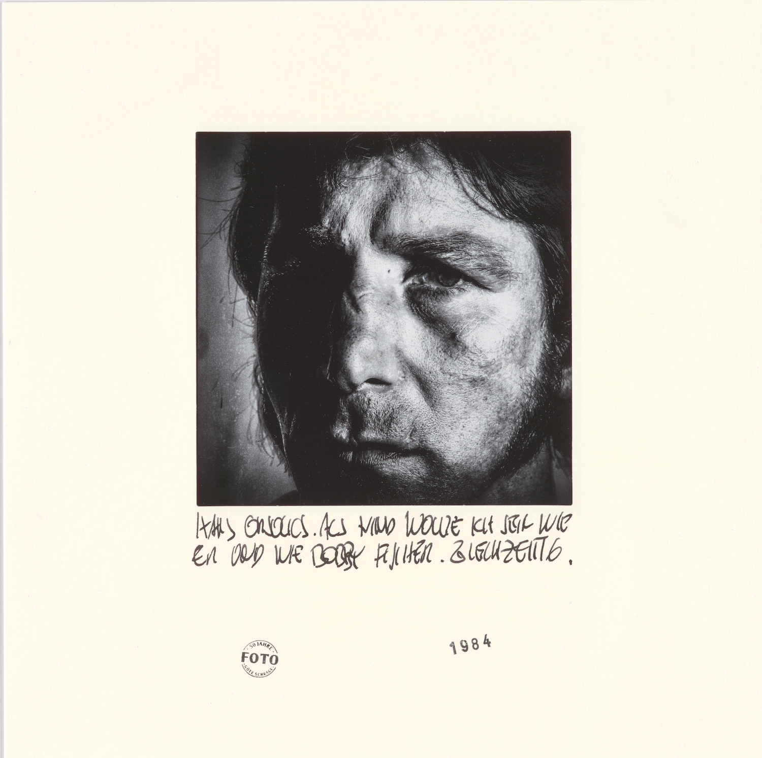 Götz Schrage – 50 Years of Text and Photography – Rudolf Leeb Gallery